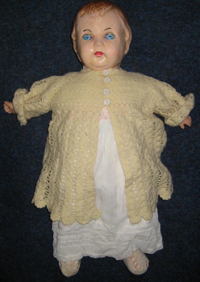 Toy. Doll. Baby. Hard Plastic Head & Limbs. Soft Body.