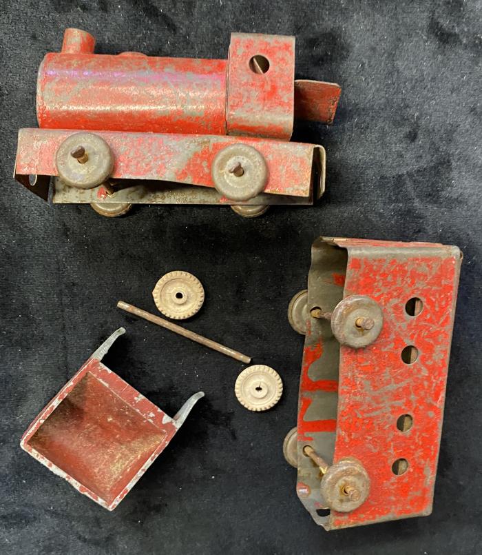 Toy, Train Engine, Carriage, Parts,  Sheet  Metal