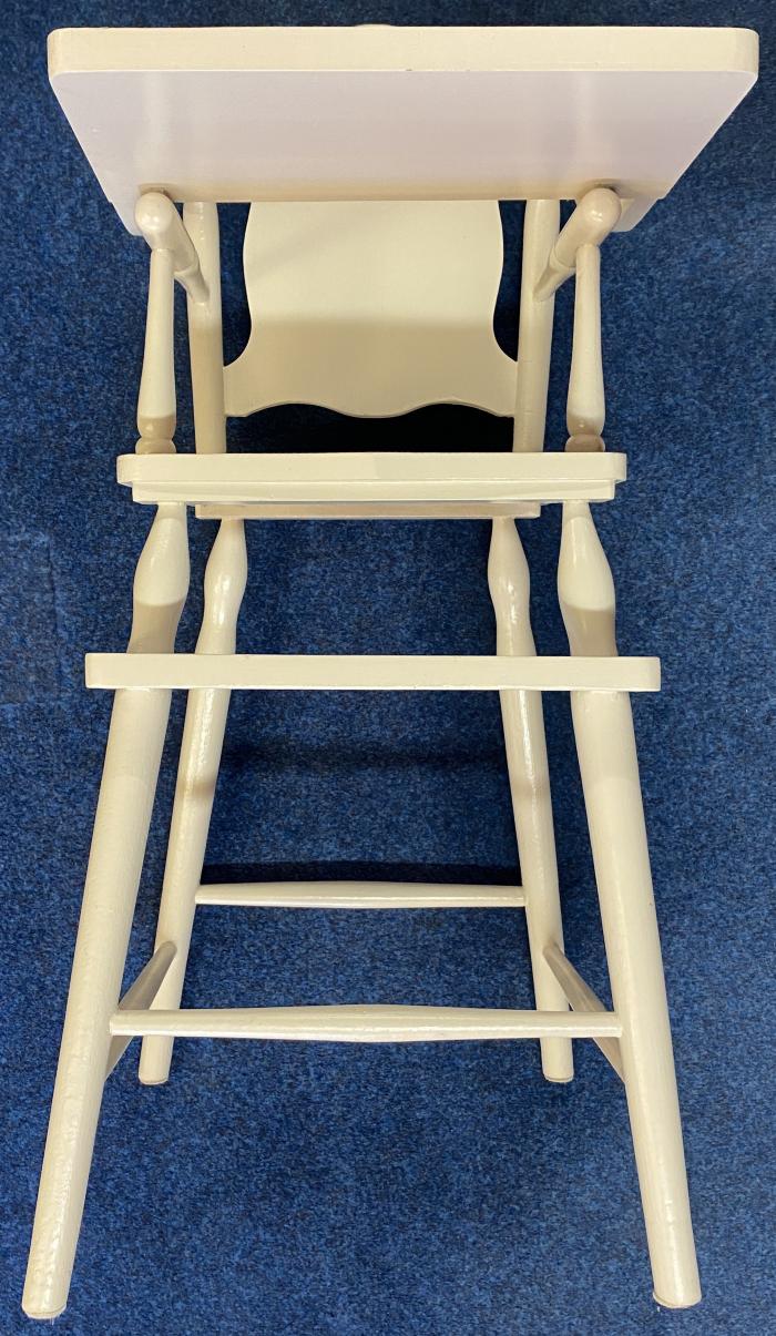 White Painted Wooden High Chair