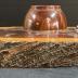 Vintage Wooden Ink Well Desk Set