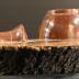 Vintage Wooden Ink Well Desk Set