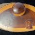 Vintage Wooden Ink Well Desk Set
