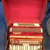 Music, Accordion, piano, red, encased