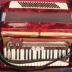 Music, Accordion, piano, red, encased