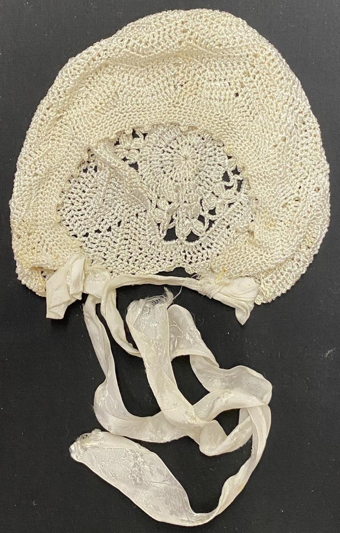 Textiles, Bonnet, Baby, Crochet, Synthetic, White