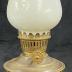 Household, Lamp, Kereosene, Brass, Glass,  White