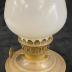 Household, Lamp, Kereosene, Brass, Glass,  White
