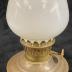 Household, Lamp, Kereosene, Brass, Glass,  White