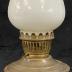 Household, Lamp, Kereosene, Brass, Glass,  White