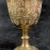 Gold Metal Engraved Egg Cup