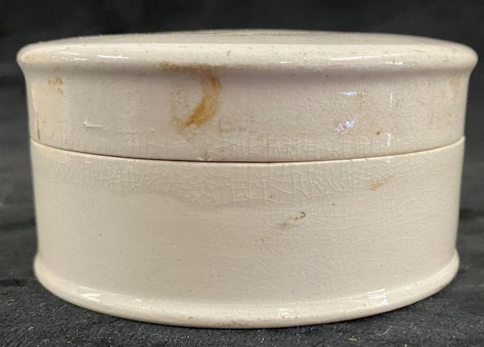 Household, Box, Trinket, Ceramic, Cylindrical, White, Lid