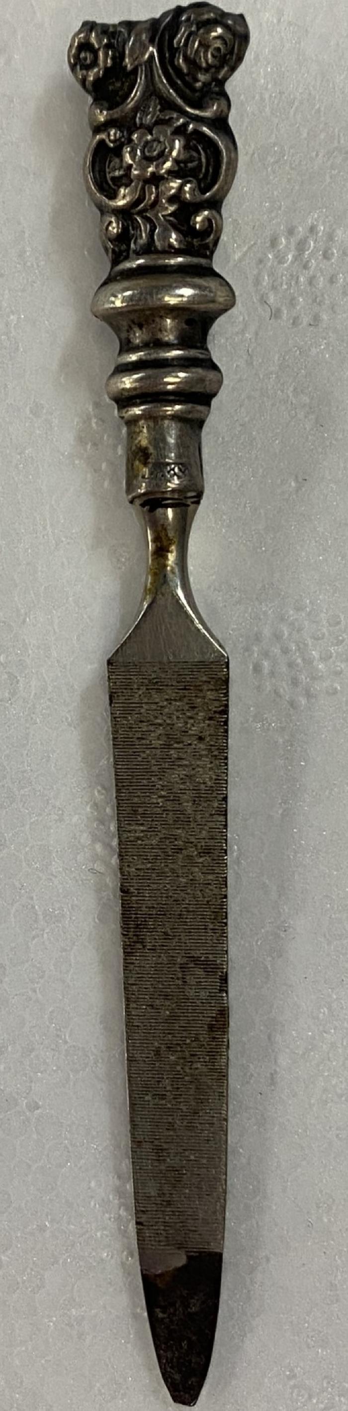 Household, File, Nail, Handle, Silver